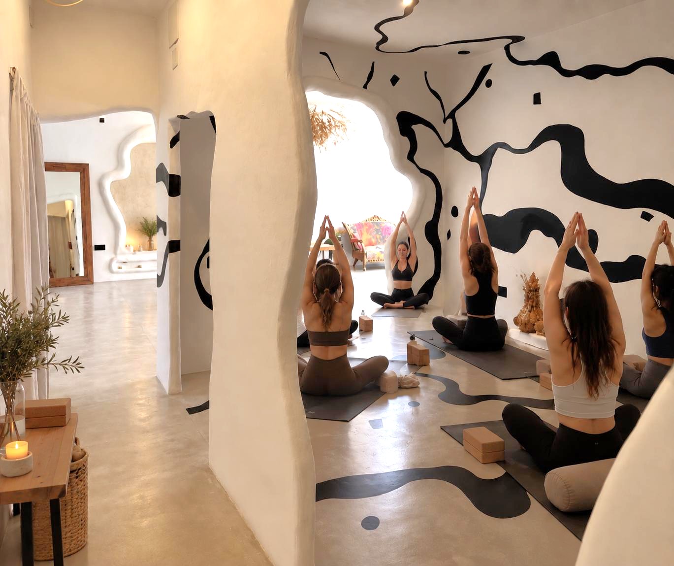 Clase de yoga en Club Palaish